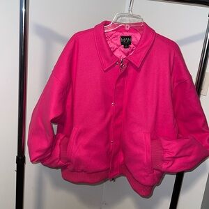 NWOT Pink Bomber Jacket